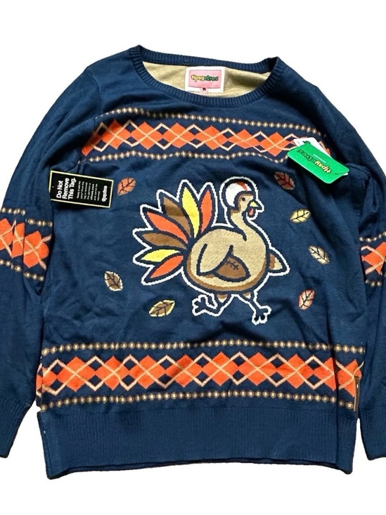 Other - NWT Men’s Tipsy Elves Thanksgivings Football Sweater Size Large